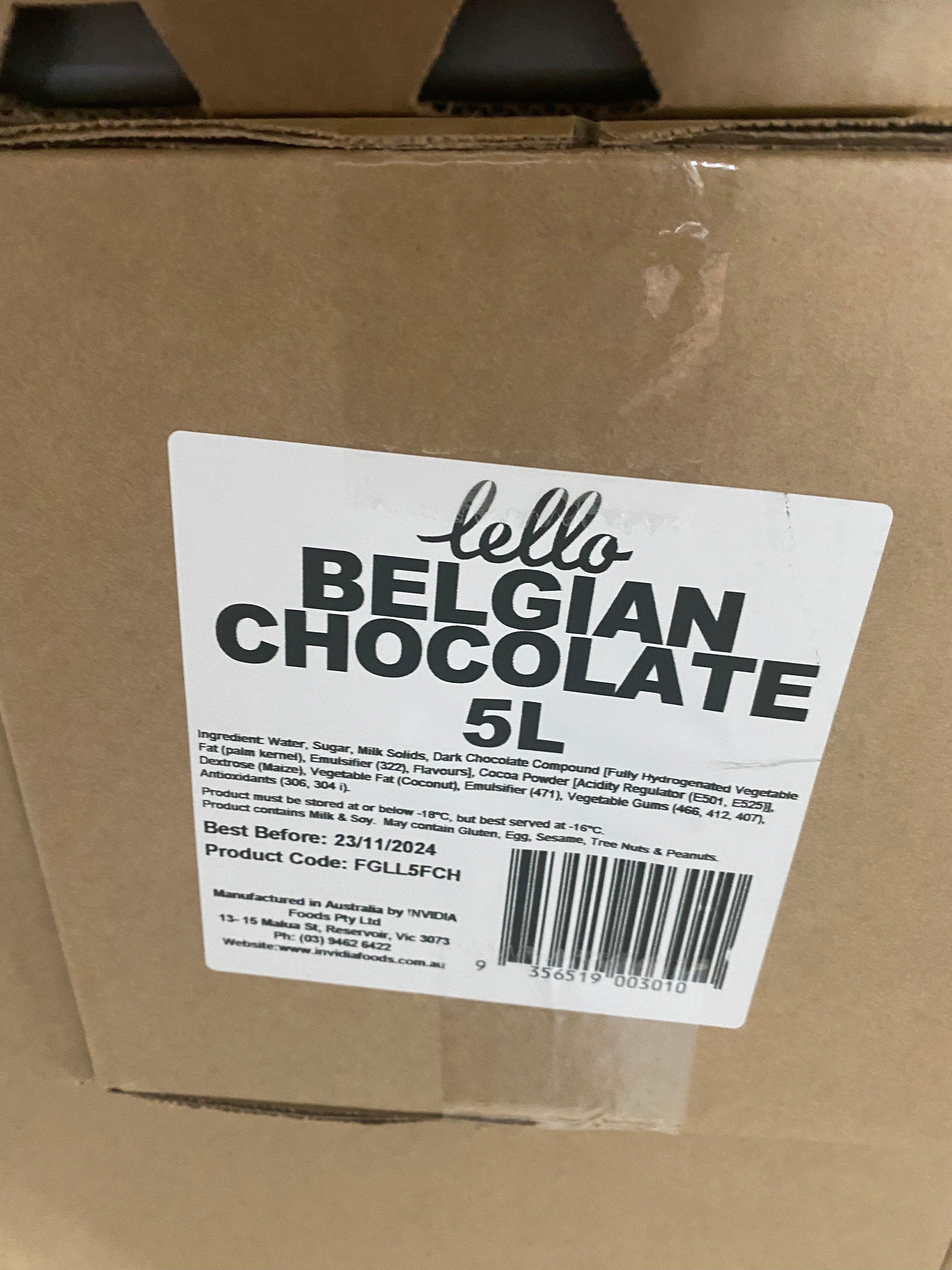 5L Gelato - Chocolate Belgian